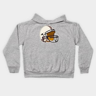 Vintage Football Helmet Kids Hoodie